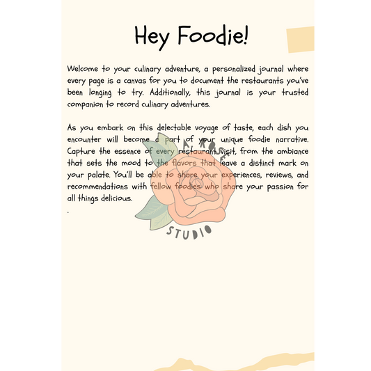 I’ve Got To Try It…The Foodie Journal: Restaurants