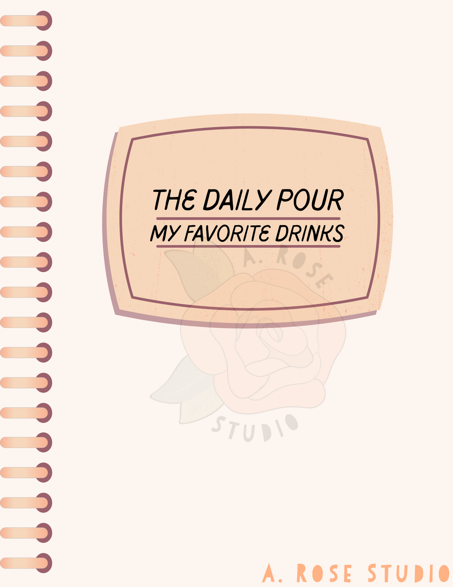 My favorite drinks recipe book